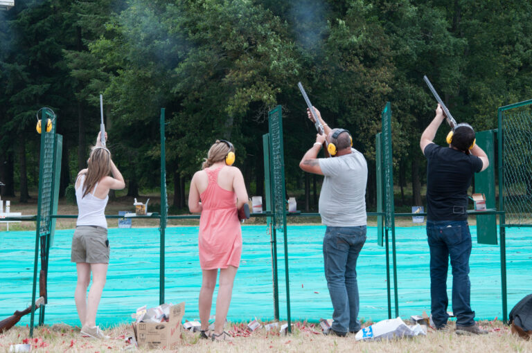 Entrainement de tir ball-trap